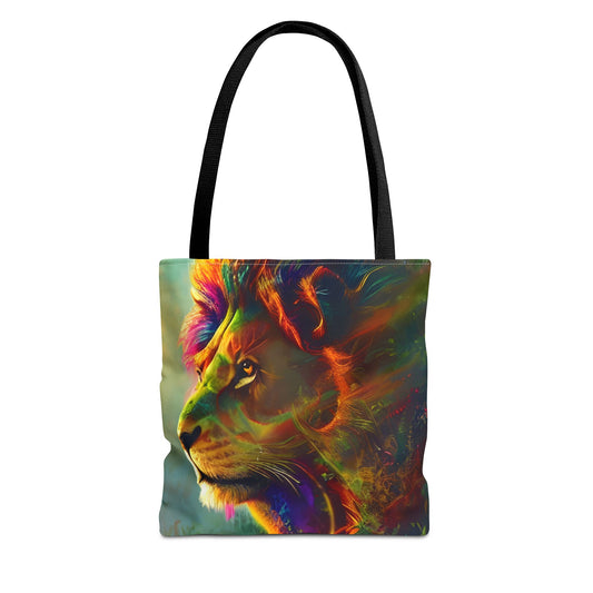 Psychedelic Lion Tote Bag (AOP)