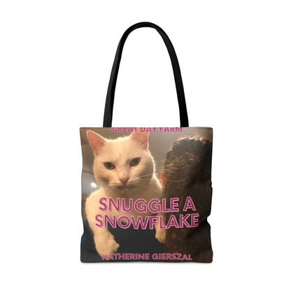 Snuggle a Snowflake Tote Bag (AOP)-ThePottersStones