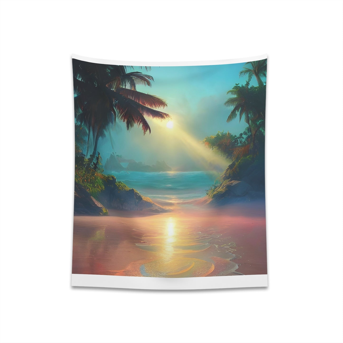 Sunrise Beach Printed Wall Tapestry-ThePottersStones