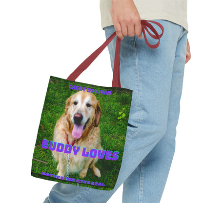 Buddy Loves Tote Bag (AOP)