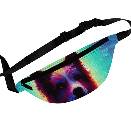 Psychedelic Doggo Fanny Pack