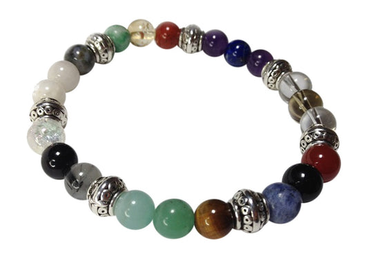 Prosperity: Symphony of Gemstone Beads with Prosperous Energies Stretch Bracelet-ThePottersStones