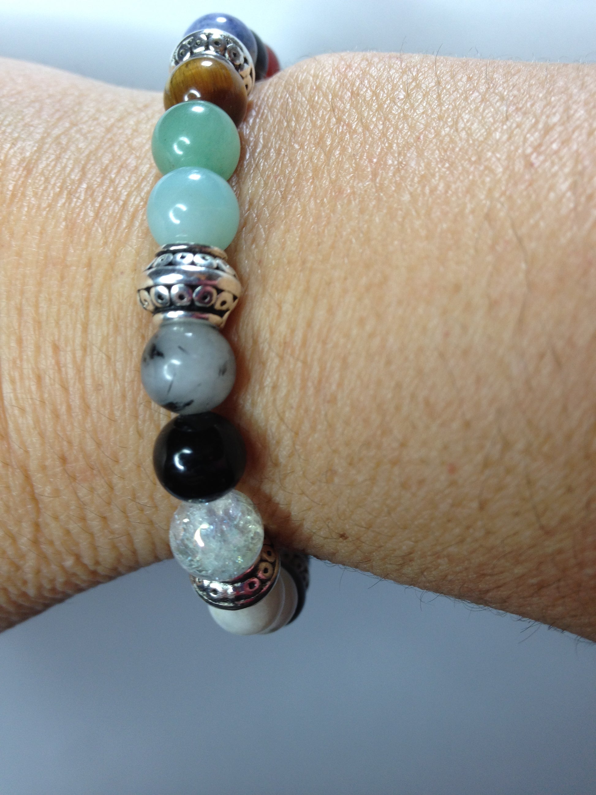 Prosperity: Symphony of Gemstone Beads with Prosperous Energies Stretch Bracelet-ThePottersStones