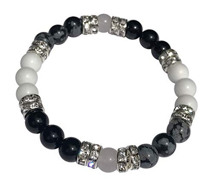 YinYang Balance: Energy Beaded Stretch Bracelet-ThePottersStones