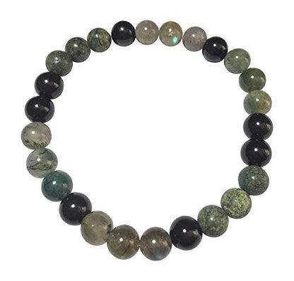 Camouflage: Energy Beaded Stretch Bracelet-ThePottersStones