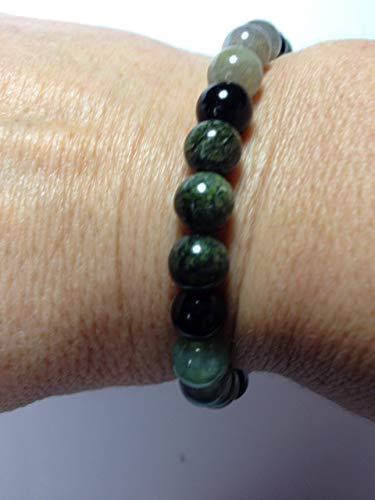 Camouflage: Energy Beaded Stretch Bracelet-ThePottersStones