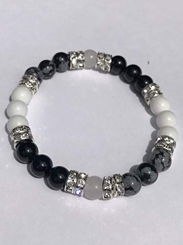 YinYang Balance: Energy Beaded Stretch Bracelet-ThePottersStones