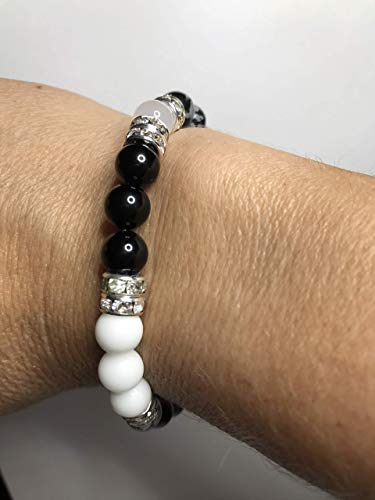 YinYang Balance: Energy Beaded Stretch Bracelet-ThePottersStones