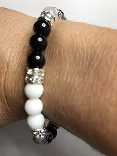 YinYang Balance: Energy Beaded Stretch Bracelet-ThePottersStones