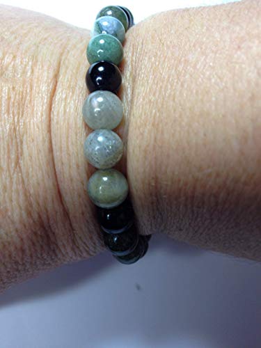 Camouflage: Energy Beaded Stretch Bracelet-ThePottersStones