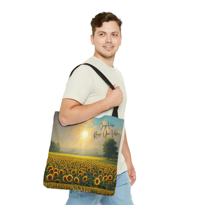 Sunflower Raise Your Vibe Tote Bag (AOP)-ThePottersStones