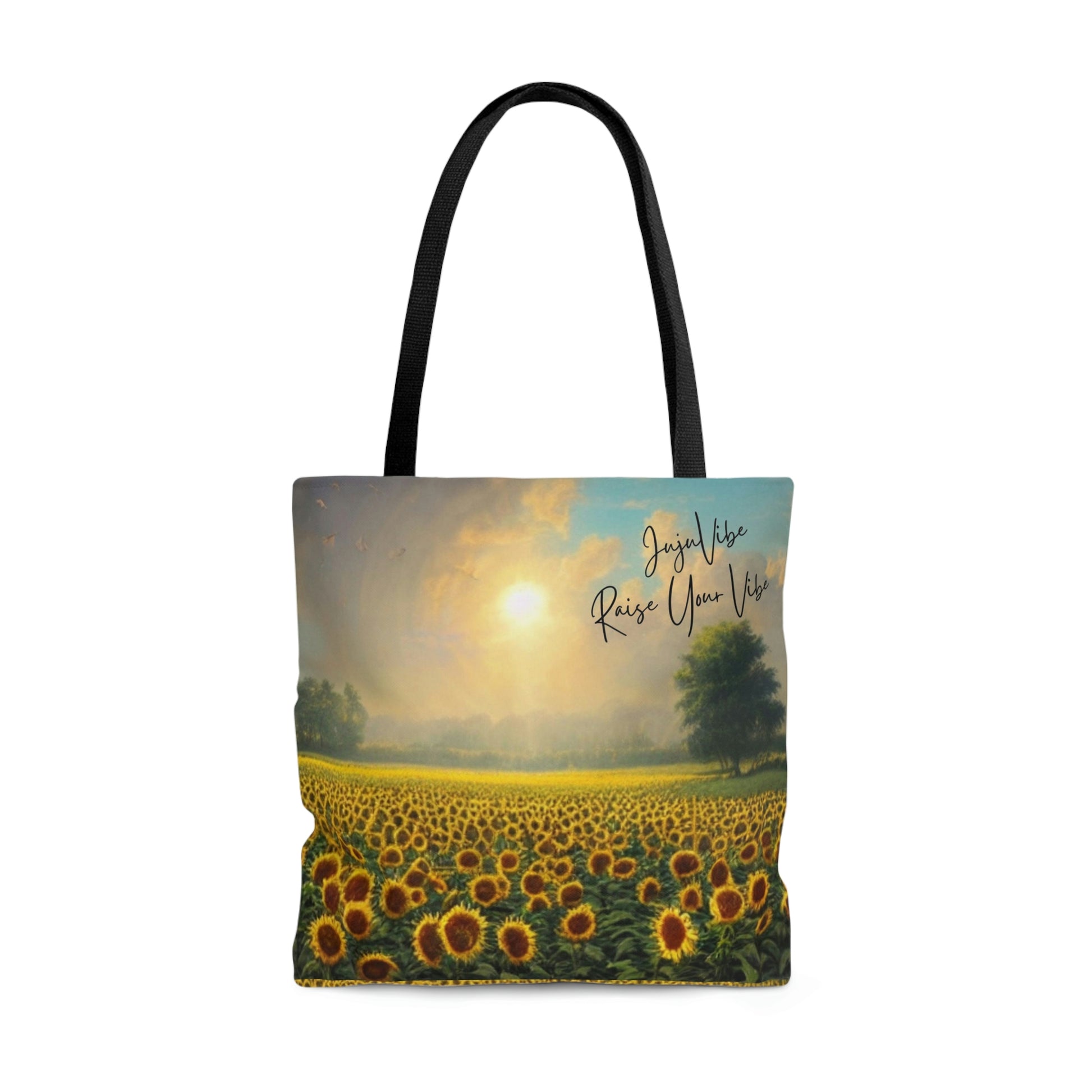 Sunflower Raise Your Vibe Tote Bag (AOP)-ThePottersStones