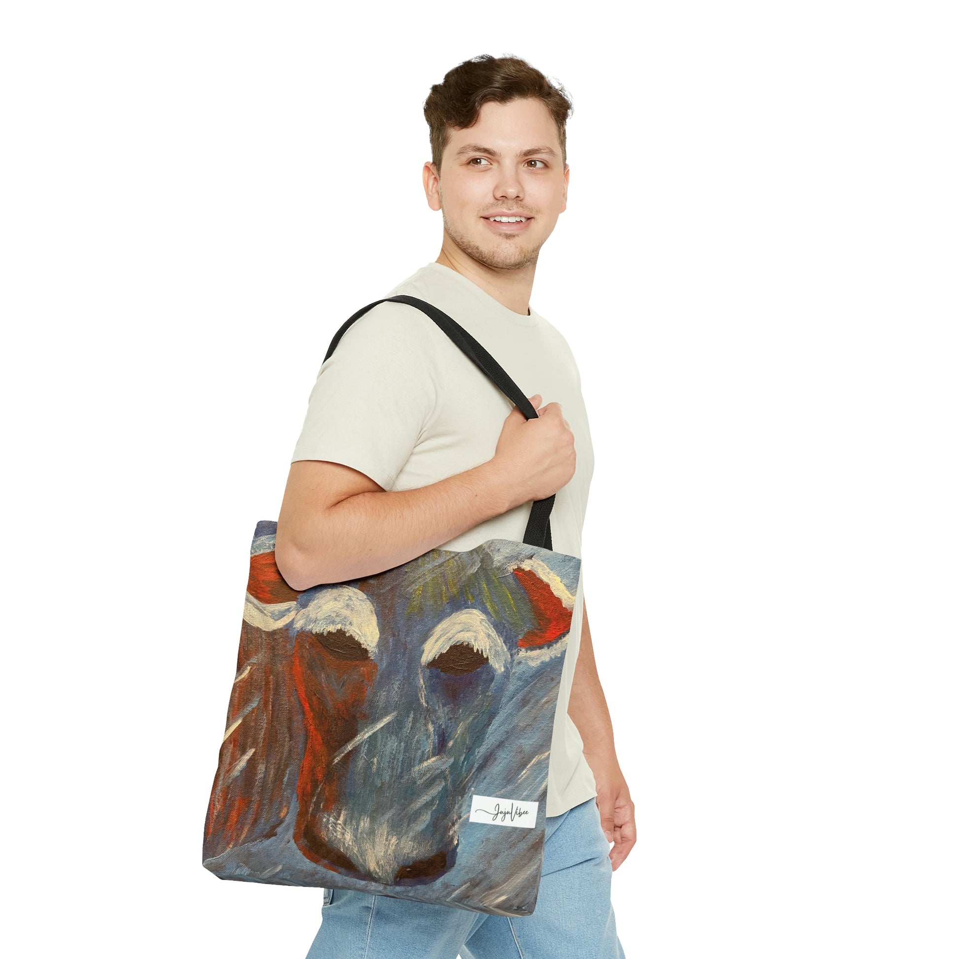 Hurricane Cow Tote Bag (AOP)-ThePottersStones